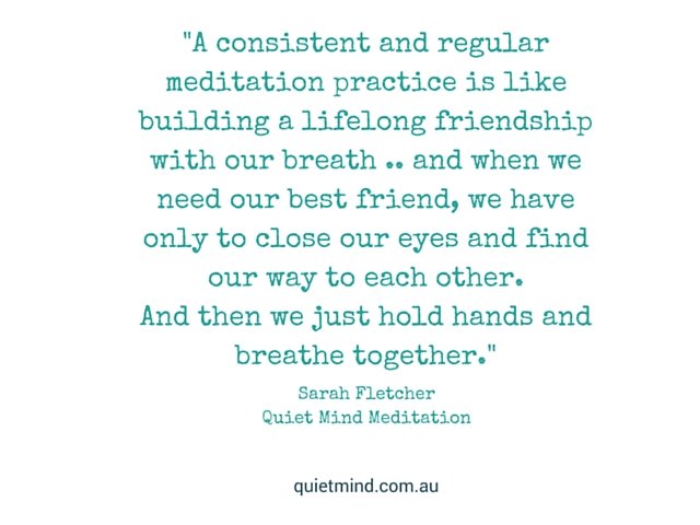 Quote by Sarah Fletcher Quiet Mind Meditation