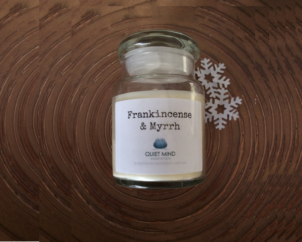 frankincense and myrrh candle